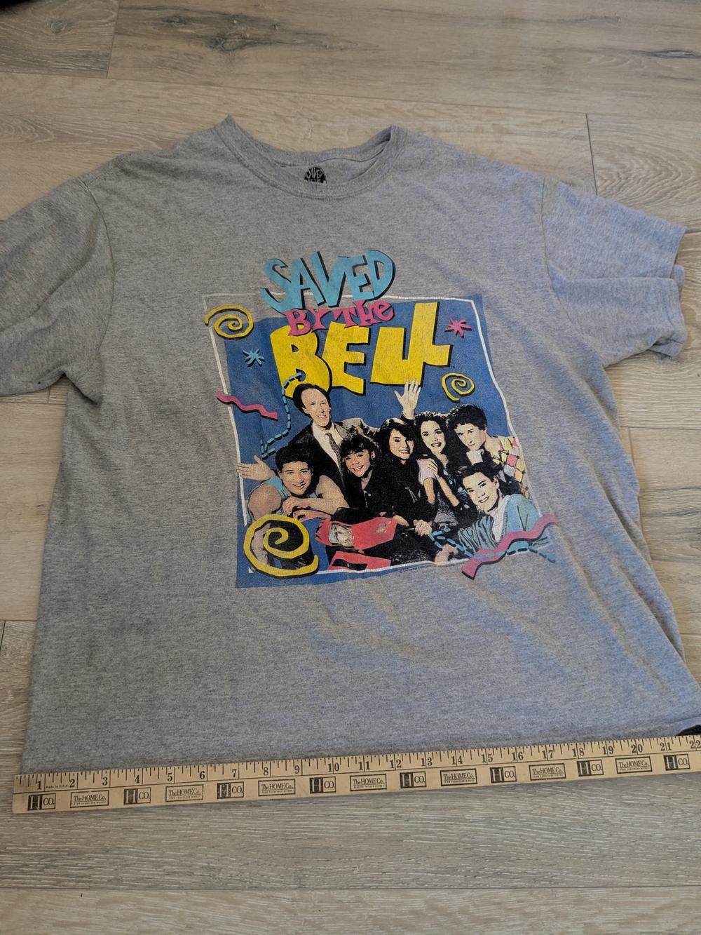 90s Tv Saved by the Bell Graphic Tee - Gray